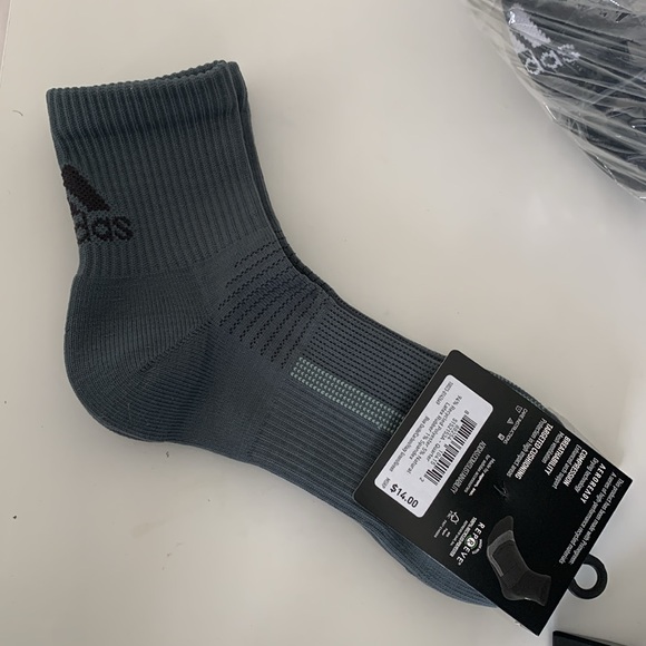 Adidas performance quarter socks 2pair - Picture 3 of 6